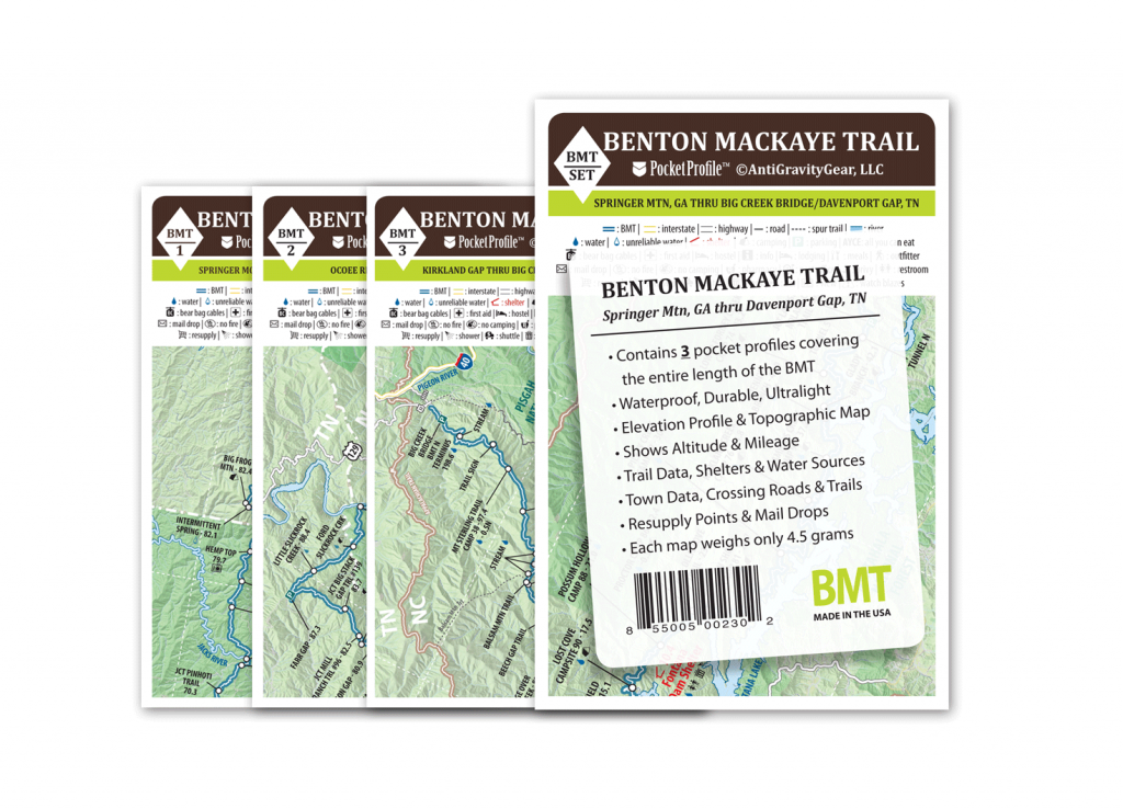 Benton Mackaye Pocket Profile Map Set