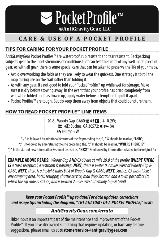 Care and Use of an AntiGravityGear Pocket Profile