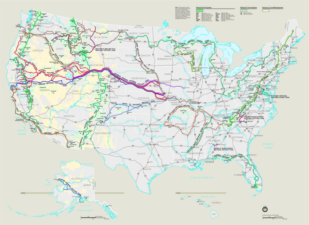 National Trails System Map AntiGravityGear   National Trails System Map 2 1024x745 